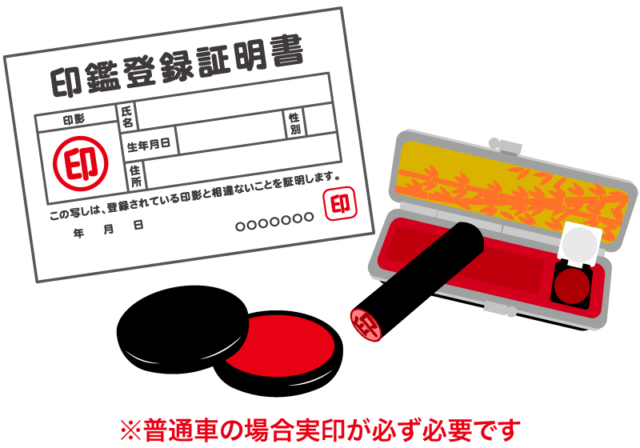 普通自動車購入時に必要な基本書類と車庫証明の取得に必要な書類